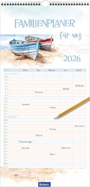 Artikelbild zu Artikel Familienplaner für uns 2026