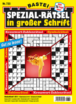 Spezialrätsel in großer Schrift Print Cover