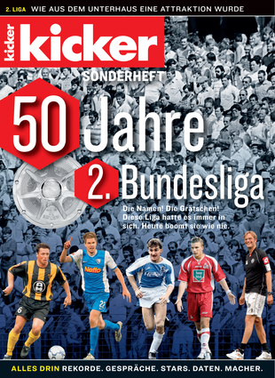 Artikelbild zu Artikel kicker Extra 50 Jahre 2. Bundesliga